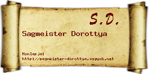 Sagmeister Dorottya névjegykártya