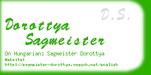 dorottya sagmeister business card